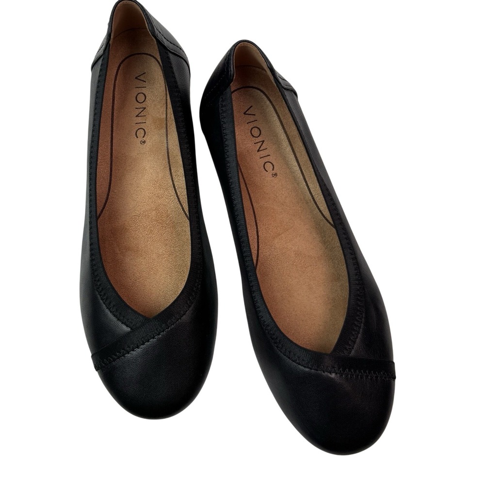 Vionic Women's Caroll Black Ballet Flats 10010058-001 - Picture 6 of 8